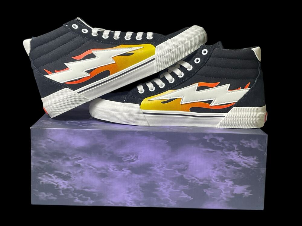 Authentic Revenge X Storm Vol. 2 High-Top Black Flame Men's Size 10 New in Box